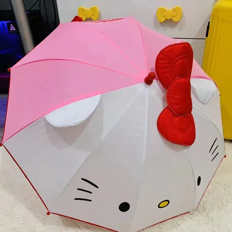 Kids Umbrella Cute Cartoon Hello Kitty Children's Stick Umbrella