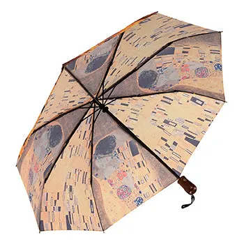 Klimt's The Kiss Reverse Close Folding Umbrella