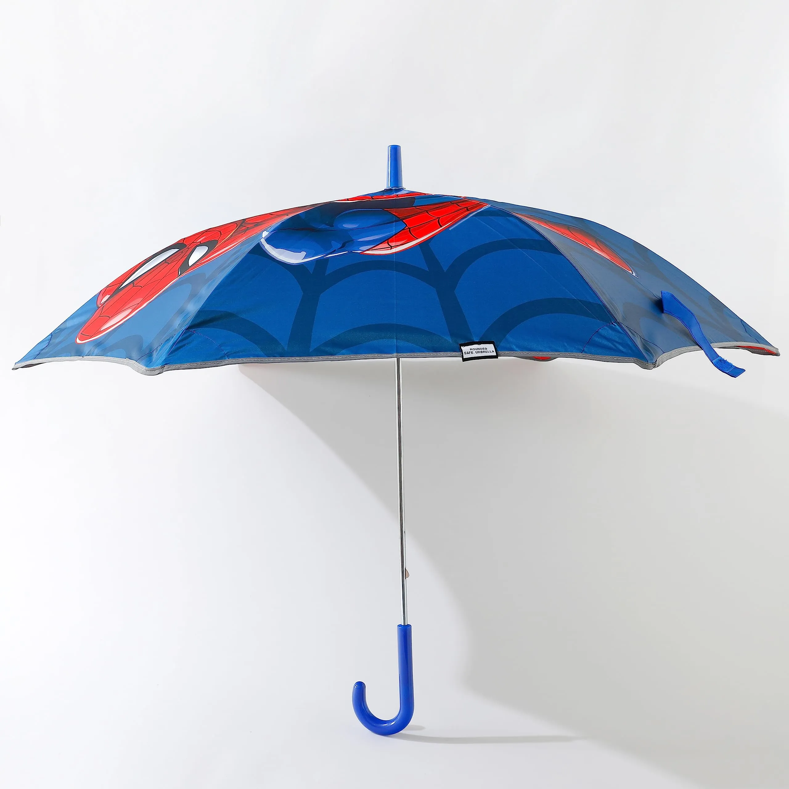 Kuber Industries Marvel Spidermen Print Umbrella For Kids|Automatic Umbrella For Rain (Blue)