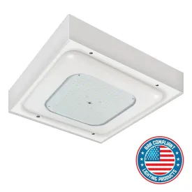 LED Gas Station Canopy Light, 11150 Lumens, 73 Watts, 5000K, 120-277V, Surface Mount