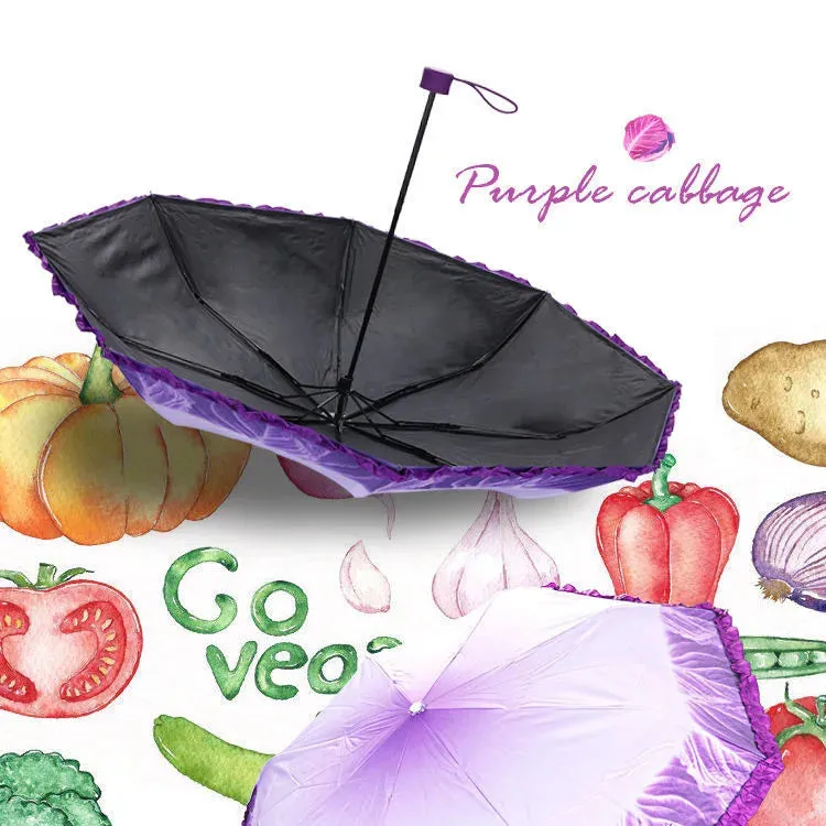 Lettuce Shaped Compact Umbrella