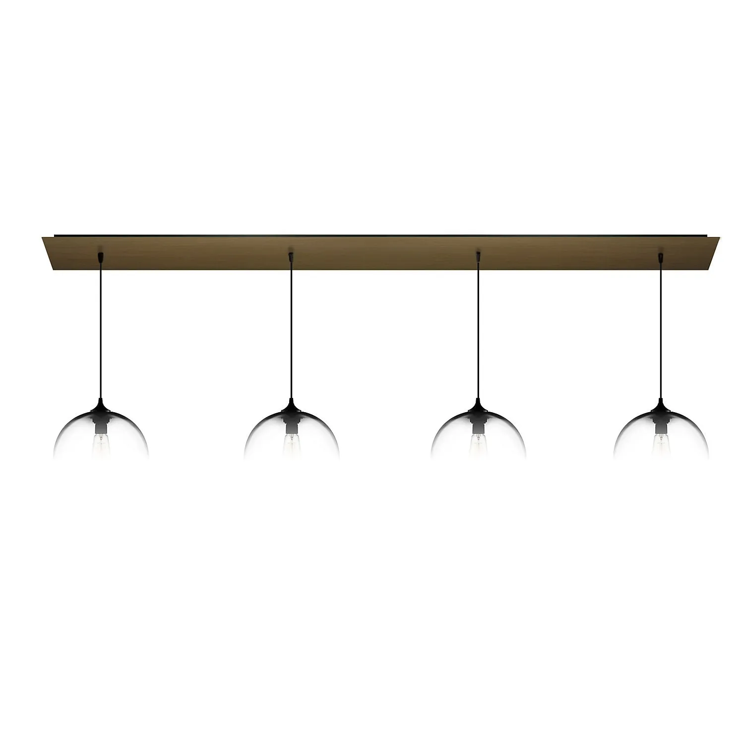 Linear-4 Large Canopy - Antiqued Brass