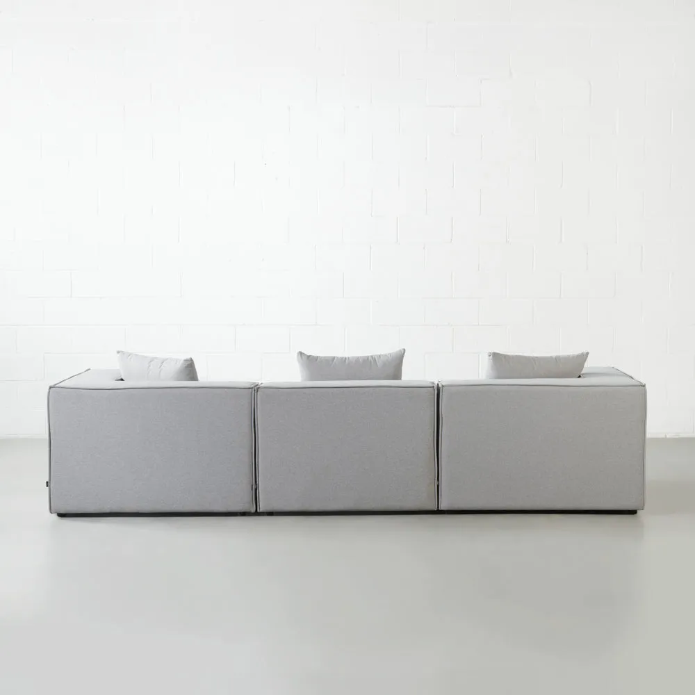 MASON - Grey Fabric Modular Sectional (4 piece)