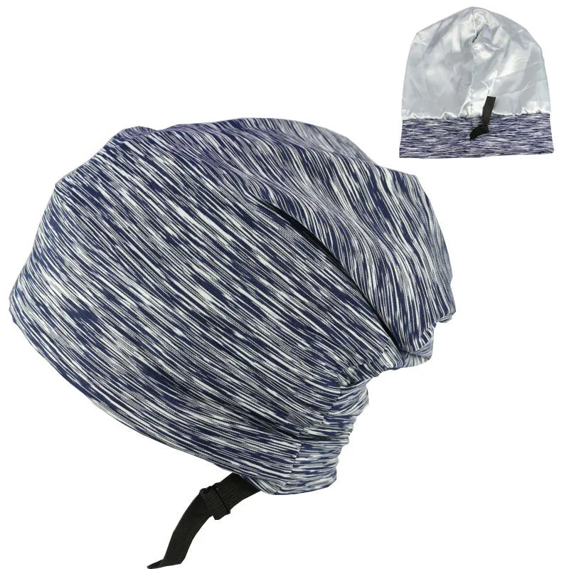 Men's Satin Double Layer Night Cap