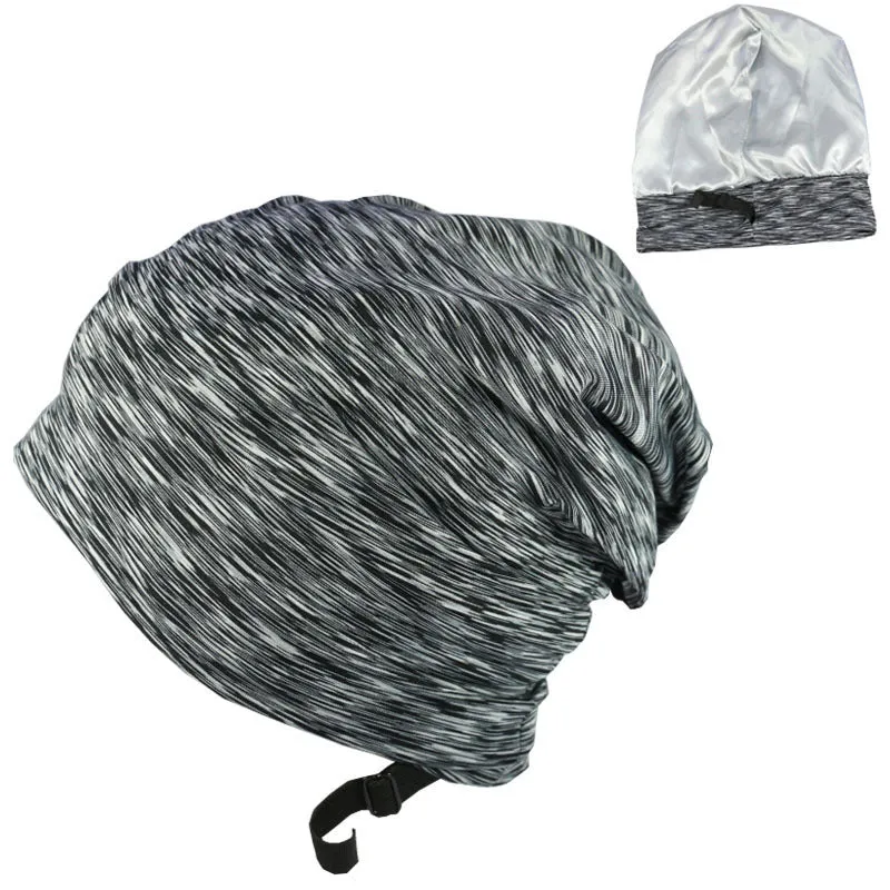 Men's Satin Double Layer Night Cap