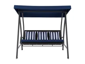 Navy Blue Patio Swing With Canopy