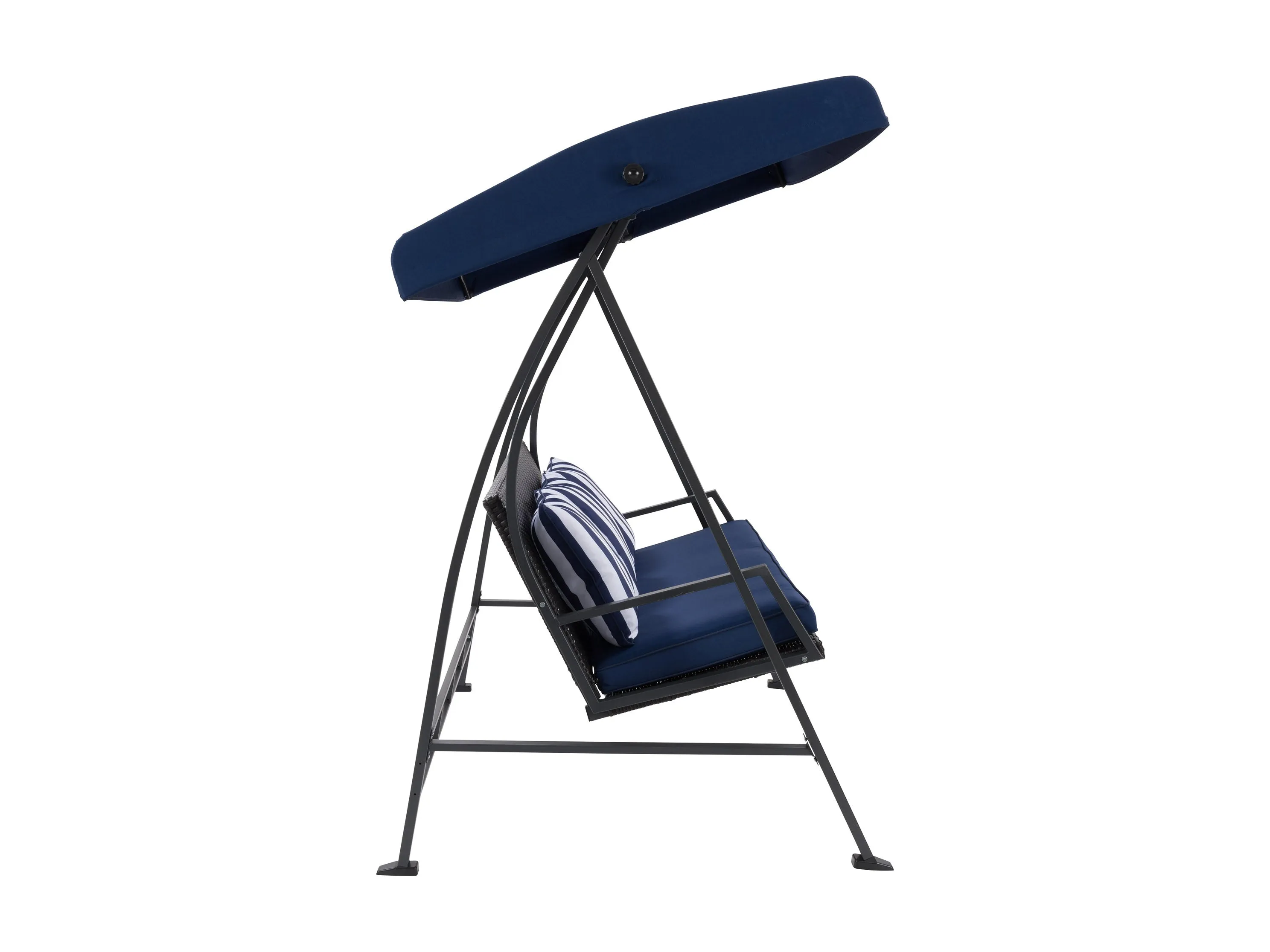 Navy Blue Patio Swing With Canopy