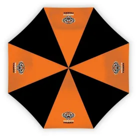 NRL Compact Umbrella - West Tigers - Rain - Glovebox - 60cm Length W17cm