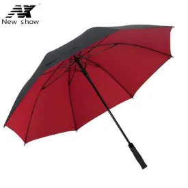 NX Inside and outside double-layer windproof  sun long umbrella largy male and women business Sunscreen golf umbrella