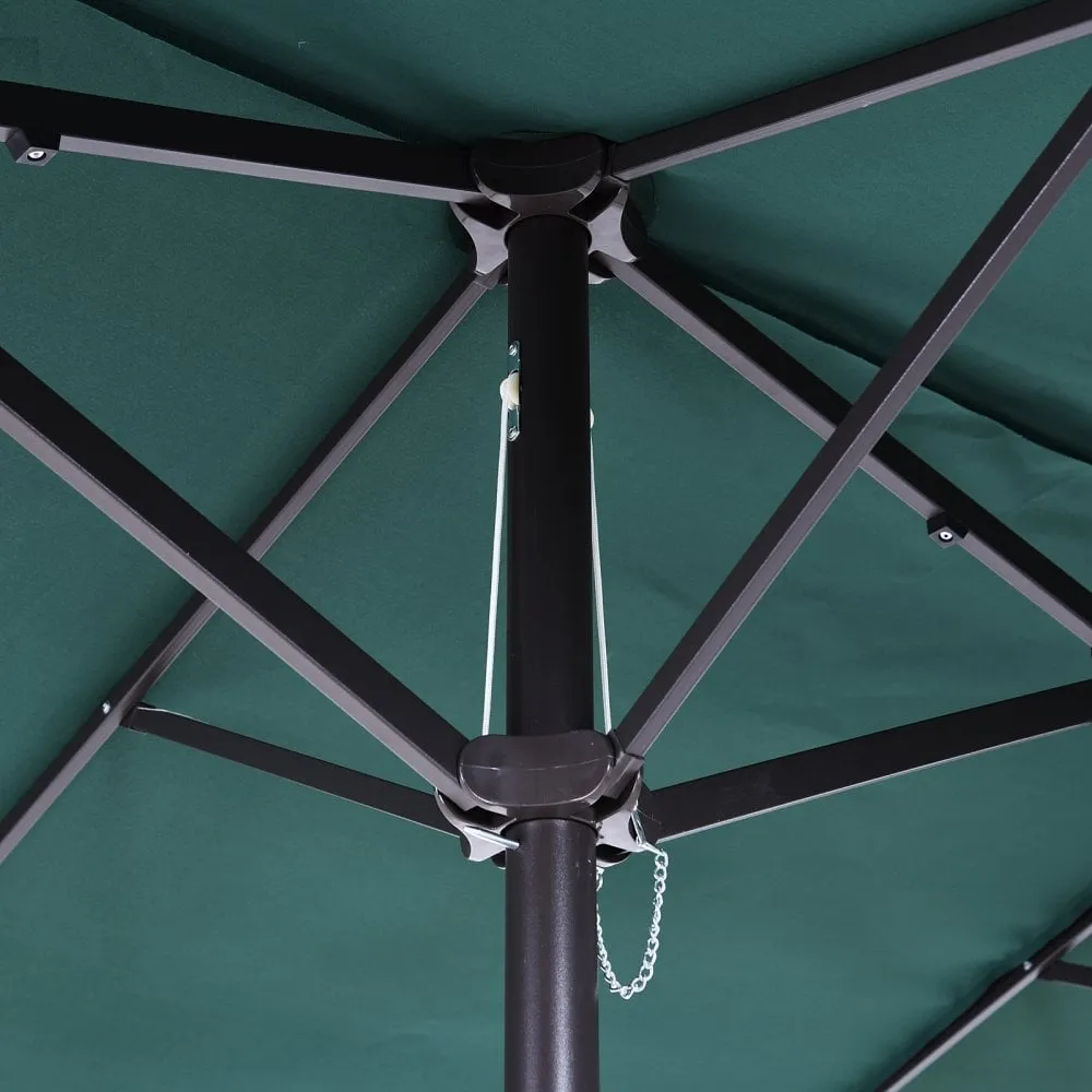 Oasis 4.6 m Double-Sided Umbrella Parasol - Green