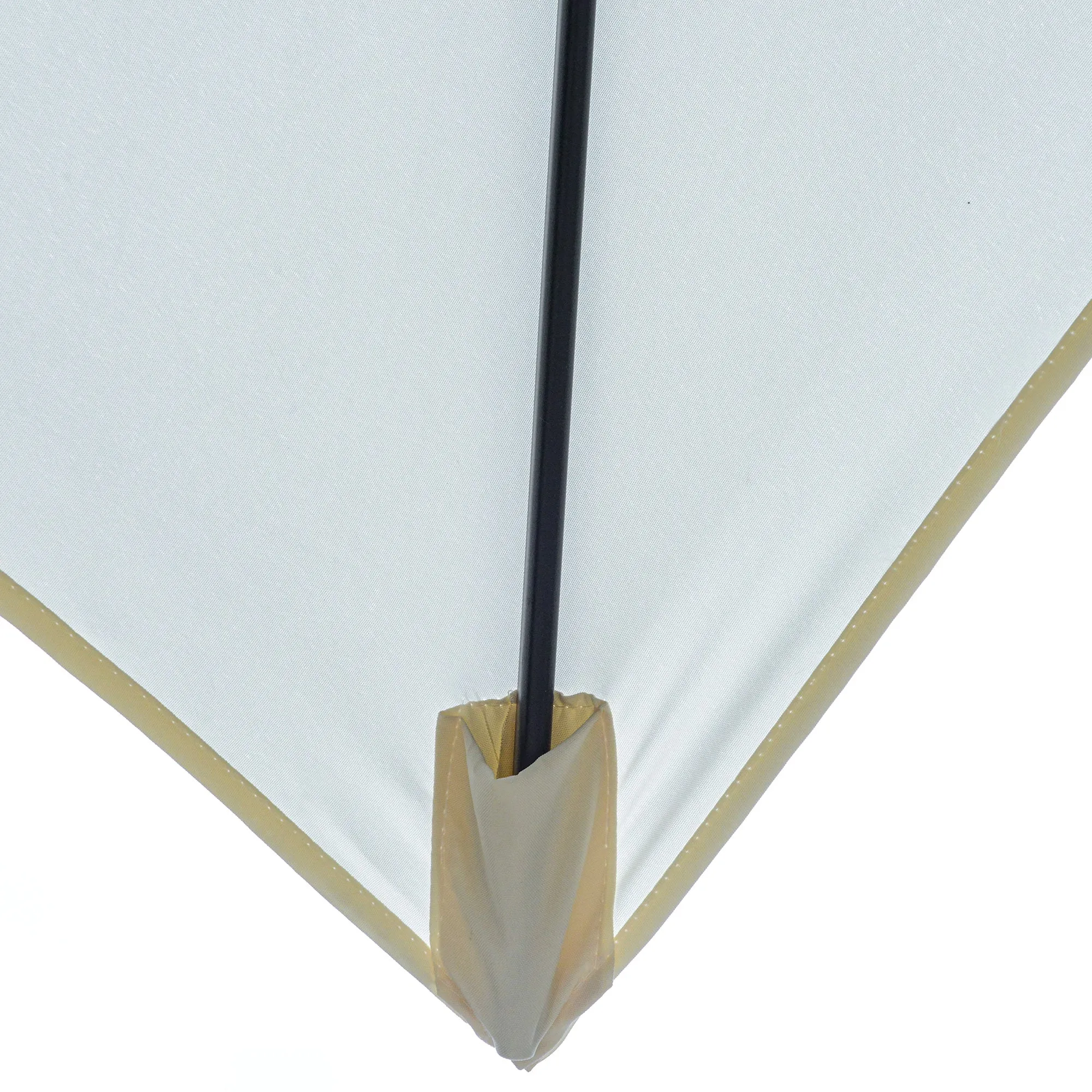 Outsunny 2 x 3(m) Garden Parasol Rectangular Market Umbrella w/ Crank White