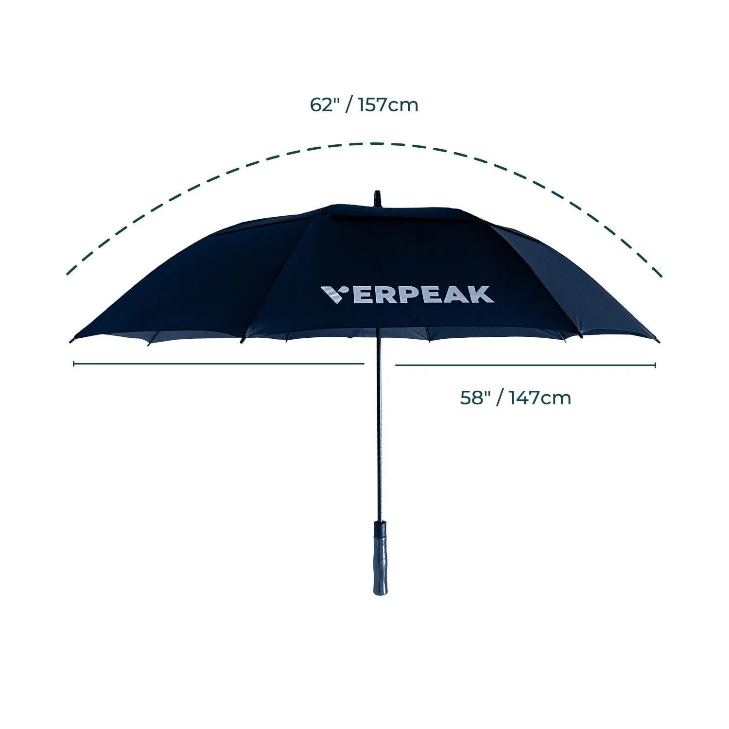 Oversize 62" Windproof Golf Umbrella, Automatic Open - Verpeak