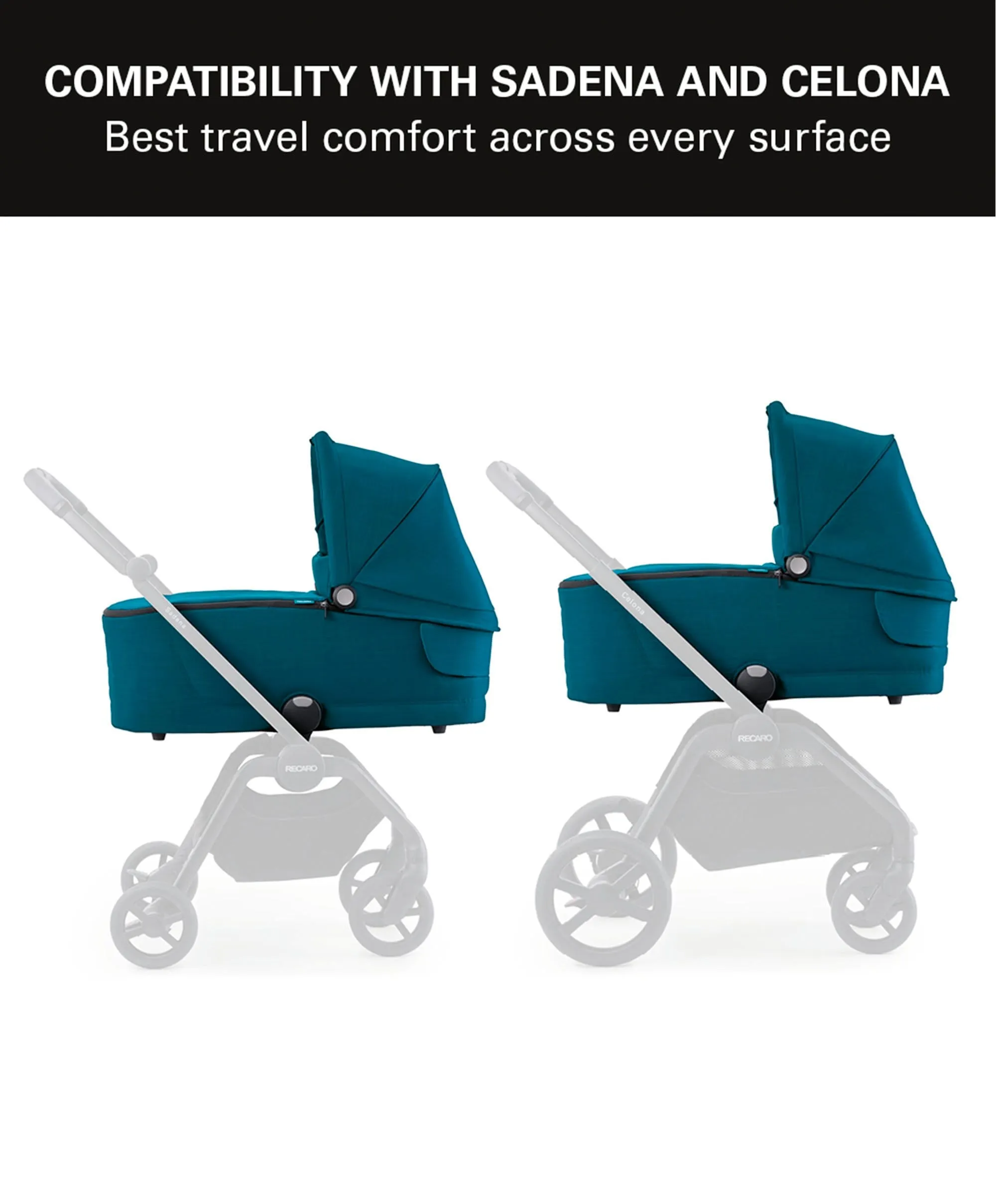 Recaro Sadena/Celona Prime Carrycot - Matte Black