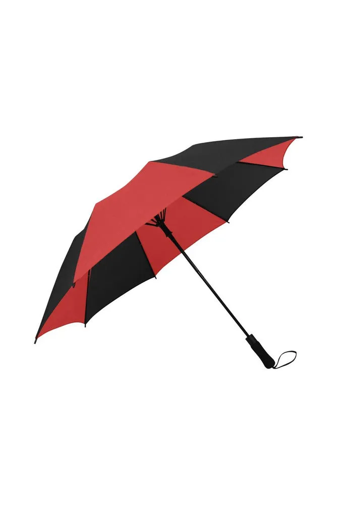 red blk umb Semi-Automatic Foldable Umbrella (Model U05)