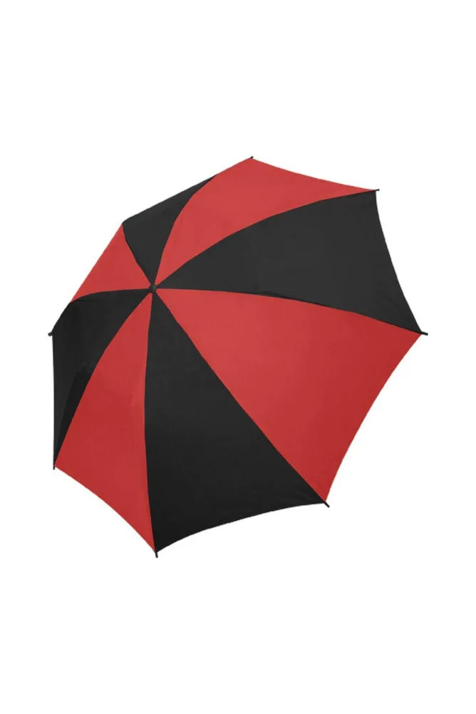 red blk umb Semi-Automatic Foldable Umbrella (Model U05)