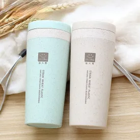 Reusable Wheat Fibre Double Layer Coffee Cups - Eco-Friendly and Recyclable