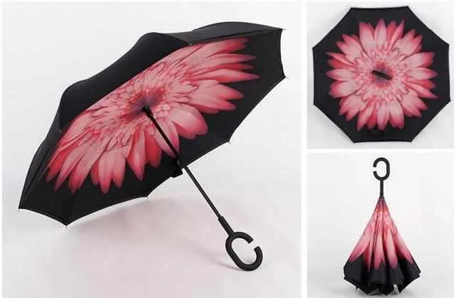 Reverse Folding Double Layer Umbrella