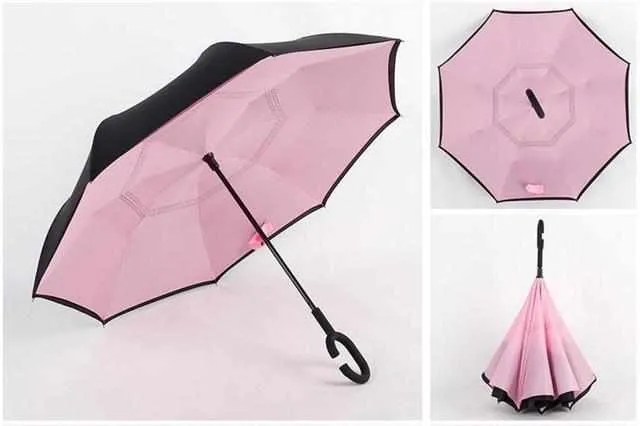 Reverse Folding Double Layer Umbrella