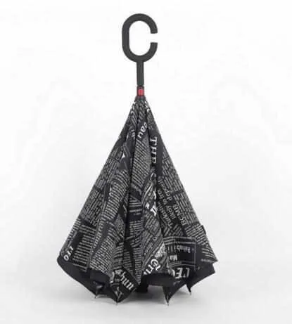 Reverse Folding Double Layer Umbrella