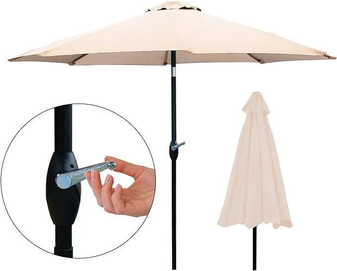 SG TRADERS 2.7m Garden Parasol Umbrella