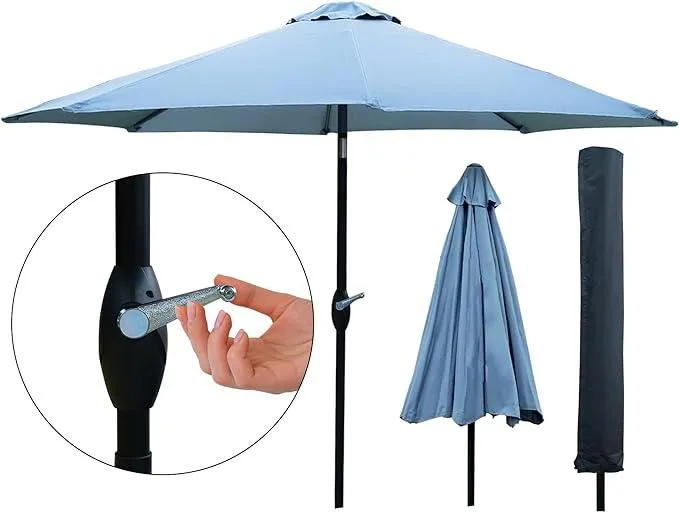 SG TRADERS 2.7m Garden Parasol Umbrella