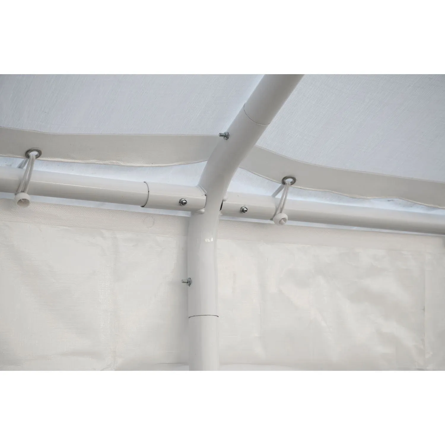 ShelterLogic | Canopy Enclosure Kit 18 × 30 ft. White (FR Rated - Frame and Canopy Sold Separately)