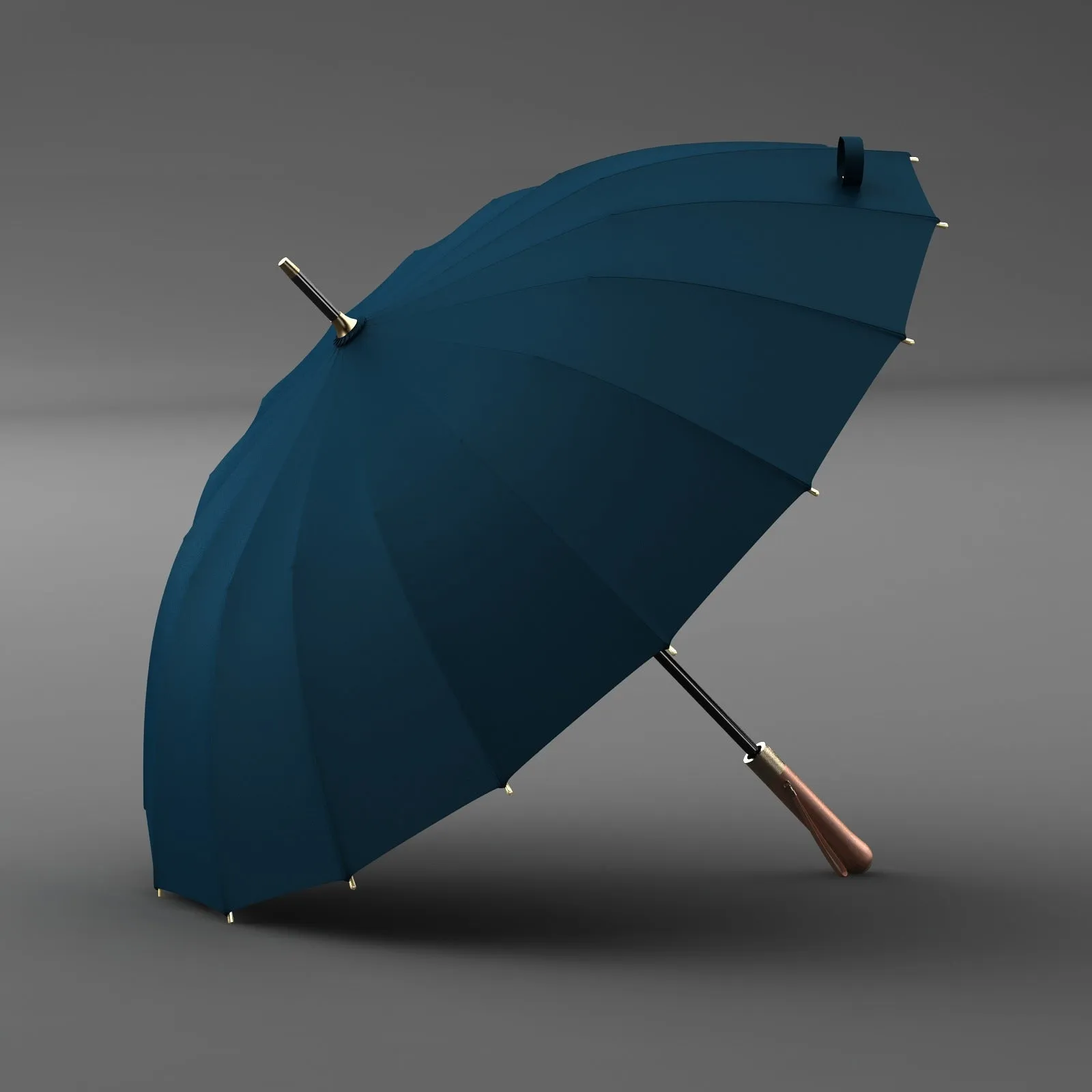 Solid Wood Men's Umbrella Printing Logo