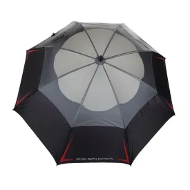 SUN MOUNTAIN 68" Double Canopy (Black/Gunmetal/Red)