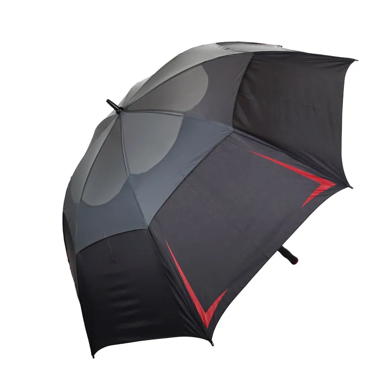 SUN MOUNTAIN 68" Double Canopy (Black/Gunmetal/Red)