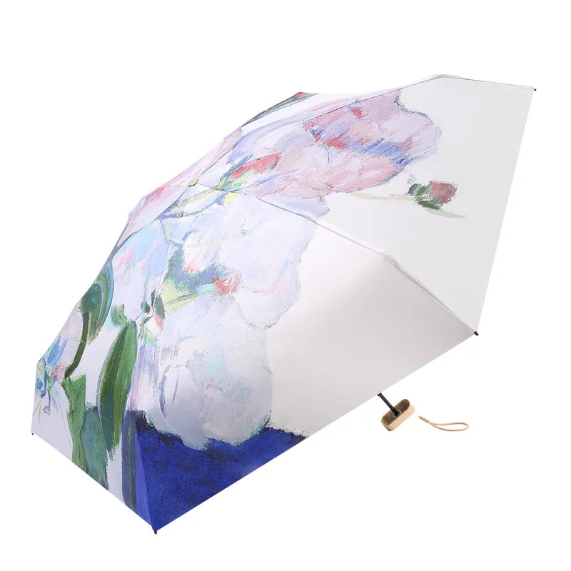 Sun protection UV protection pocket card umbrella bulk wholesale umbrella 60% flat mini sun umbrella portable parasol