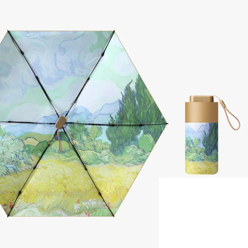 Sun protection UV protection pocket card umbrella bulk wholesale umbrella 60% flat mini sun umbrella portable parasol