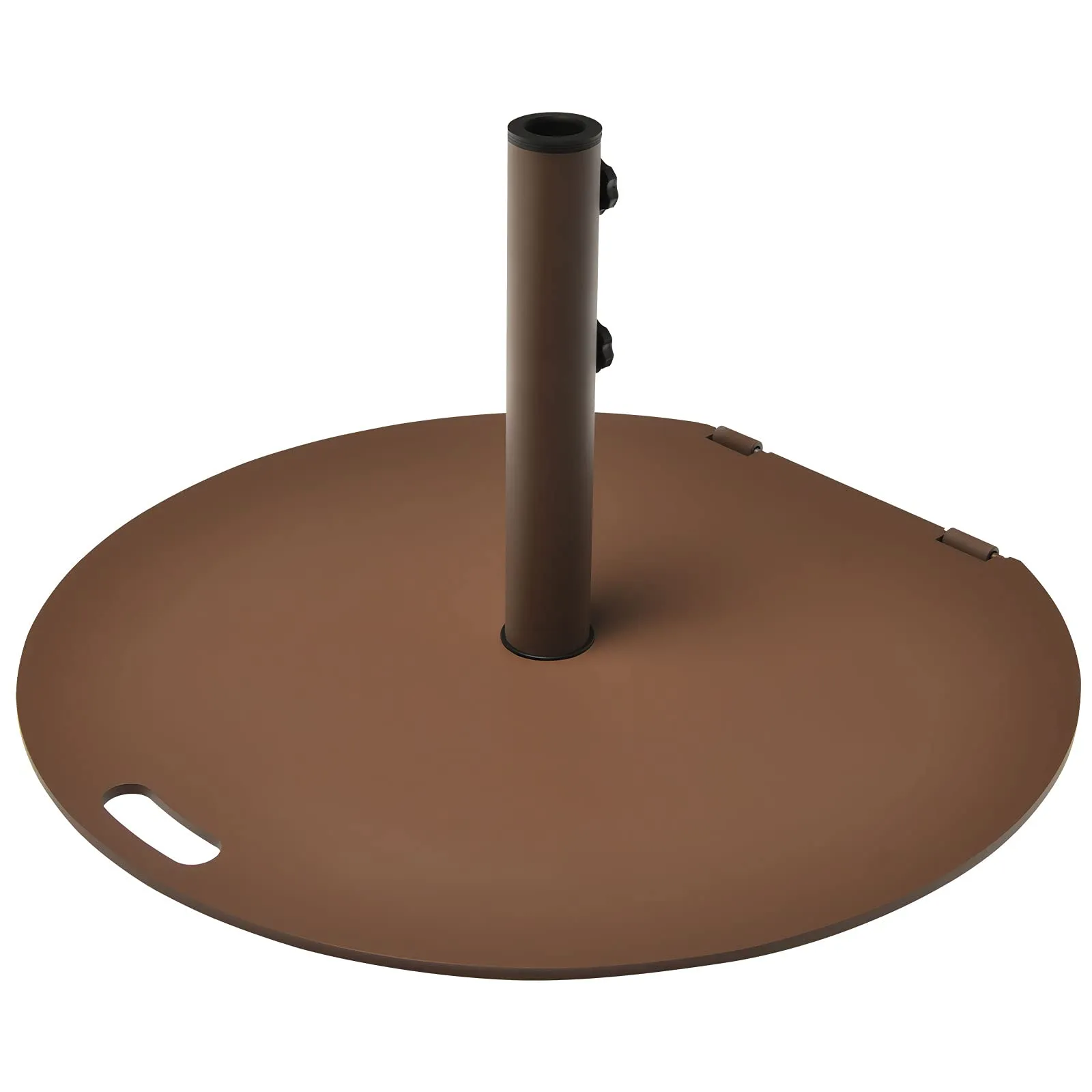 Tangkula 50LBS Patio Umbrella Base, 27.5 inches Round Umbrella Stand with Wheels