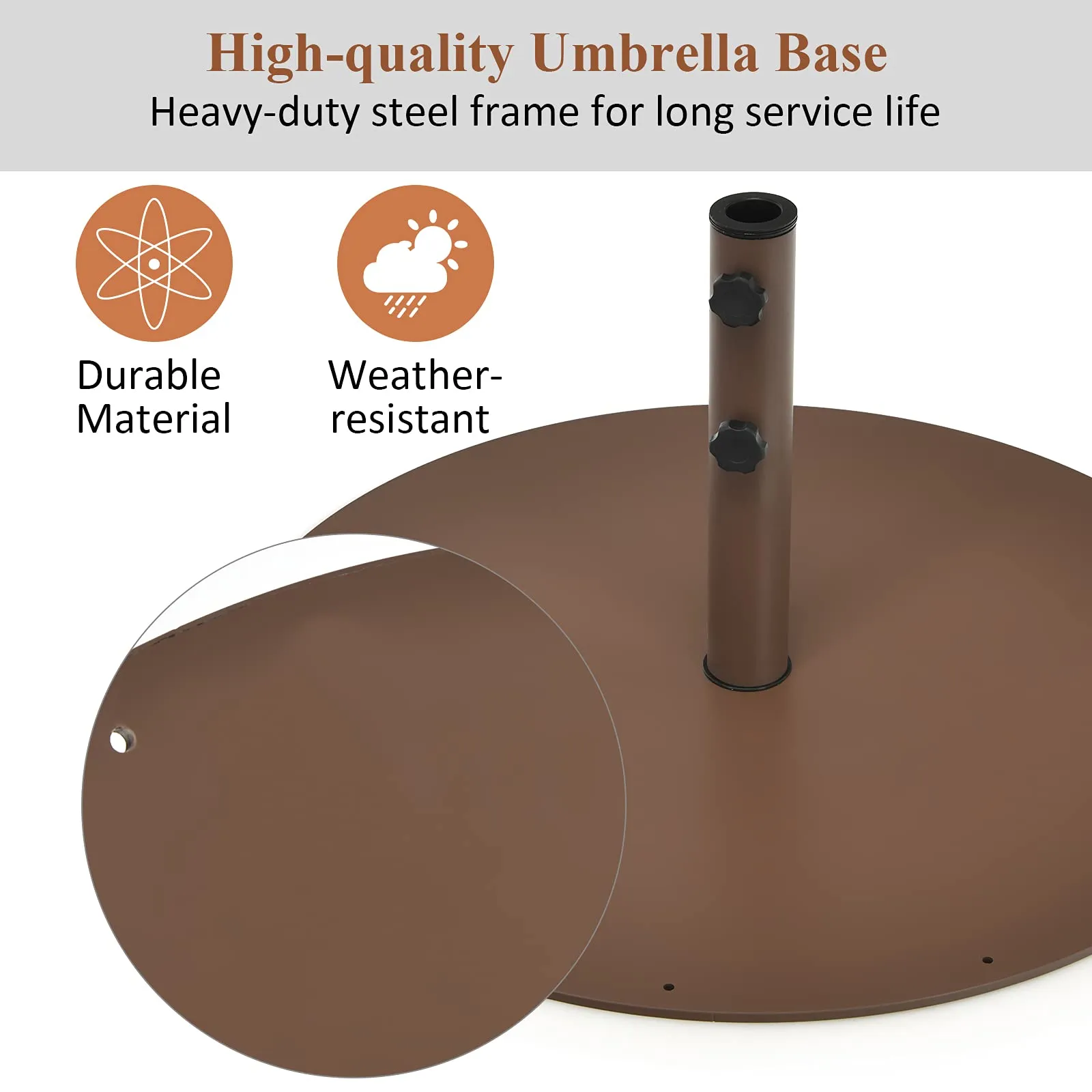 Tangkula 59LBS Patio Umbrella Base