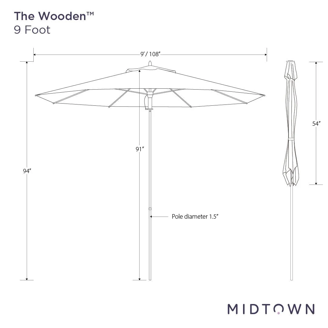 The Wooden™ - Sunbrella Burgundy