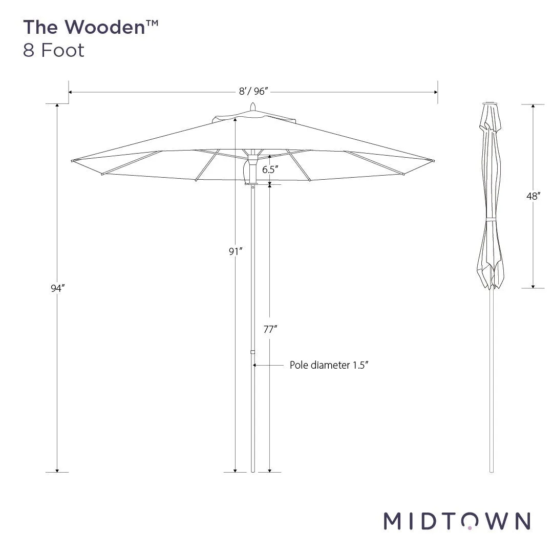 The Wooden™ - Sunbrella Burgundy