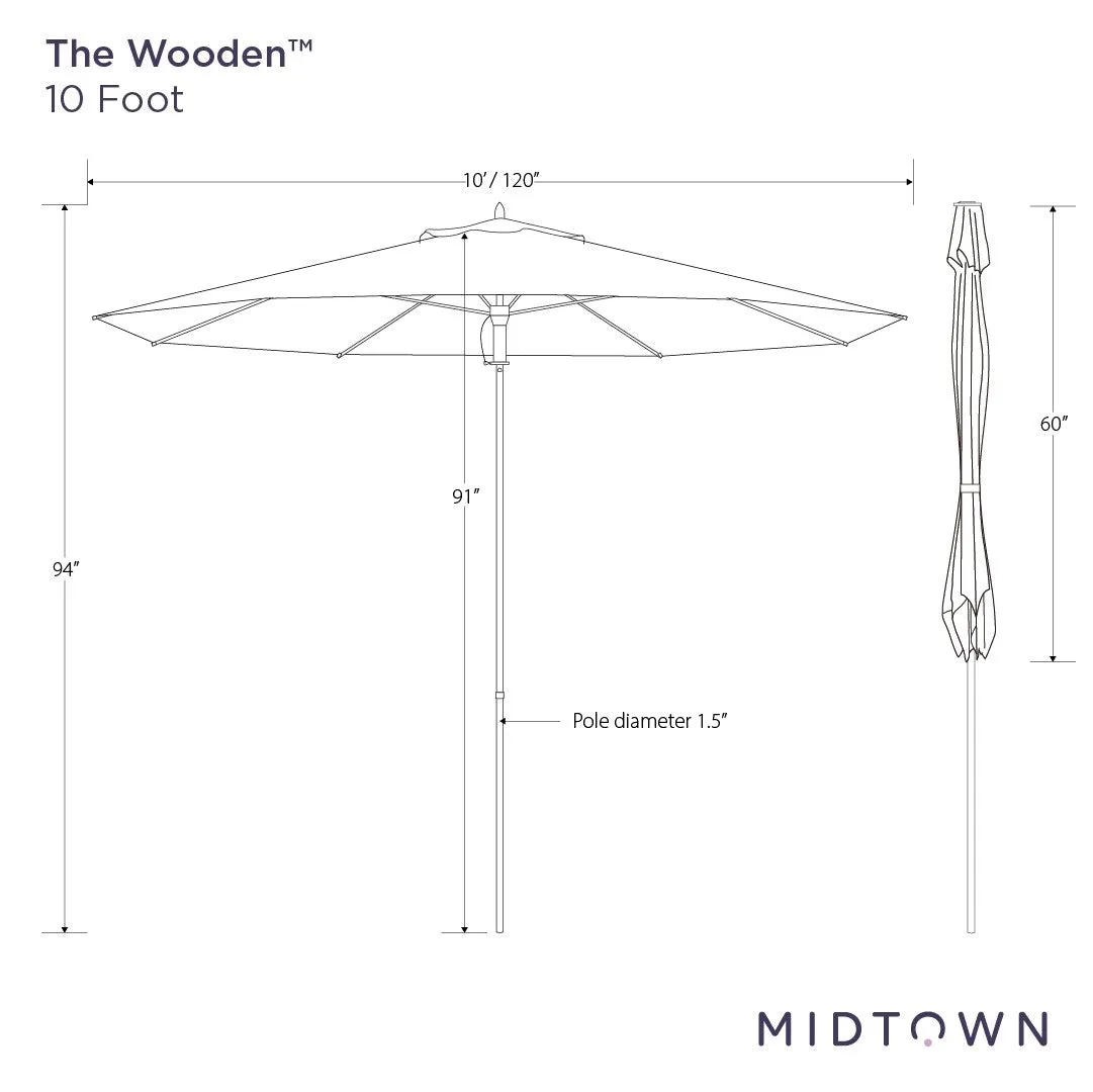 The Wooden™ - Sunbrella Canvas Glacier