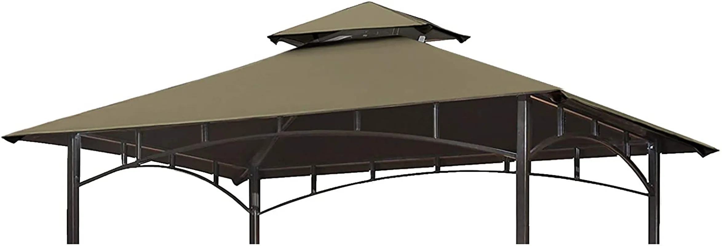 USA High Performance Grill Gazebo Canopy Replacement Cover 5X8 BBQ Gazebo Shelter Top（Cocoa