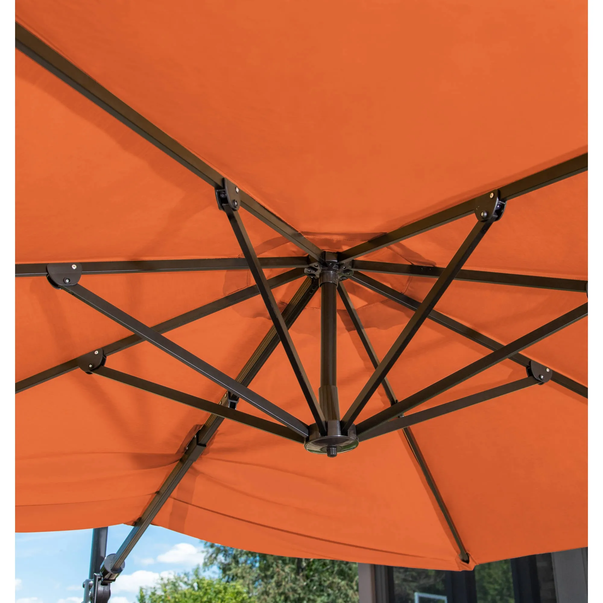 Victoria 13-ft Octagonal Cantilever Patio Umbrella in Sunbrella Acrylic