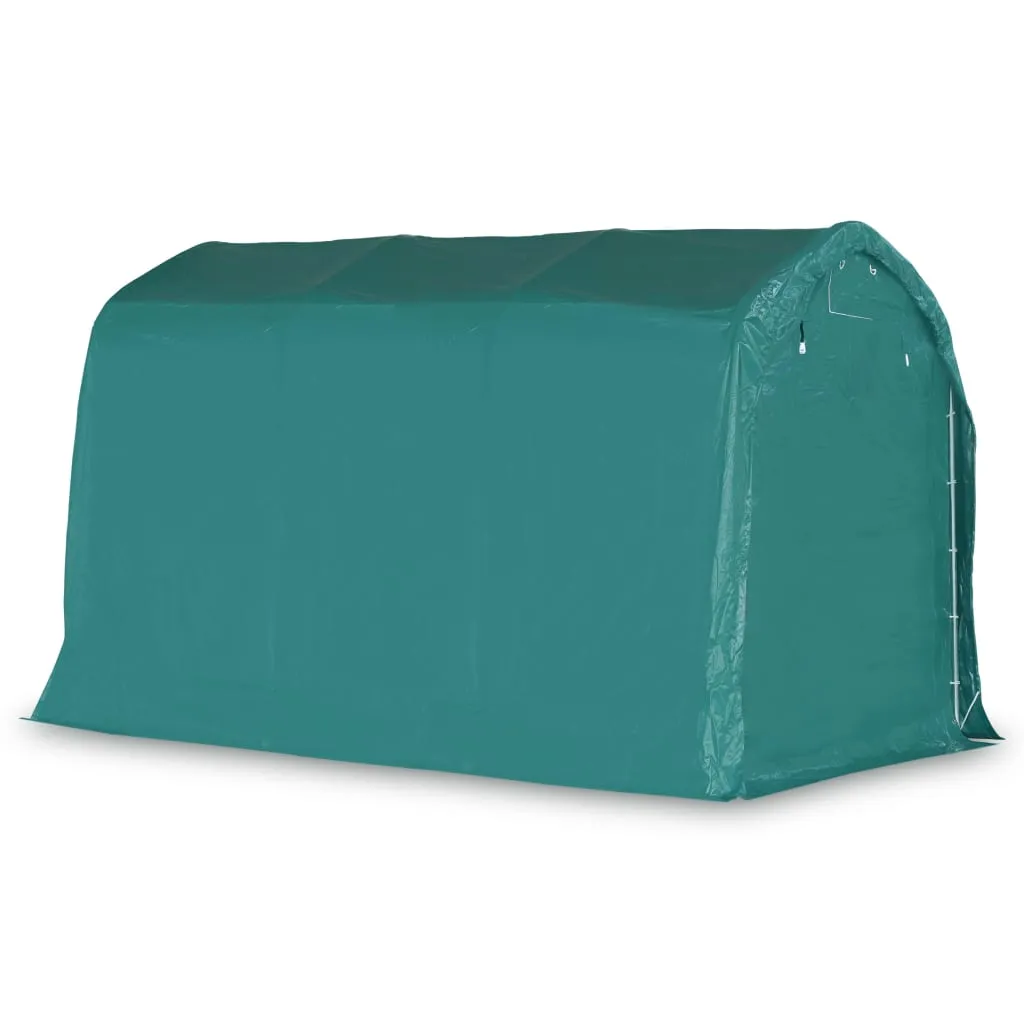 vidaXL Garage Tent PVC 2.4x3.6 m Green