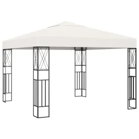 vidaXL Gazebo 3x3 m Cream Fabric