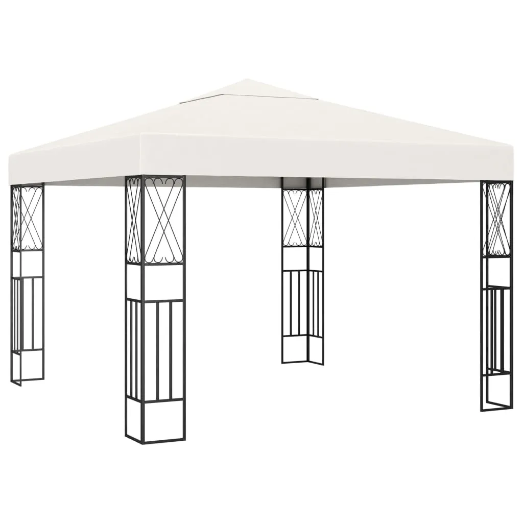 vidaXL Gazebo 3x3 m Cream Fabric