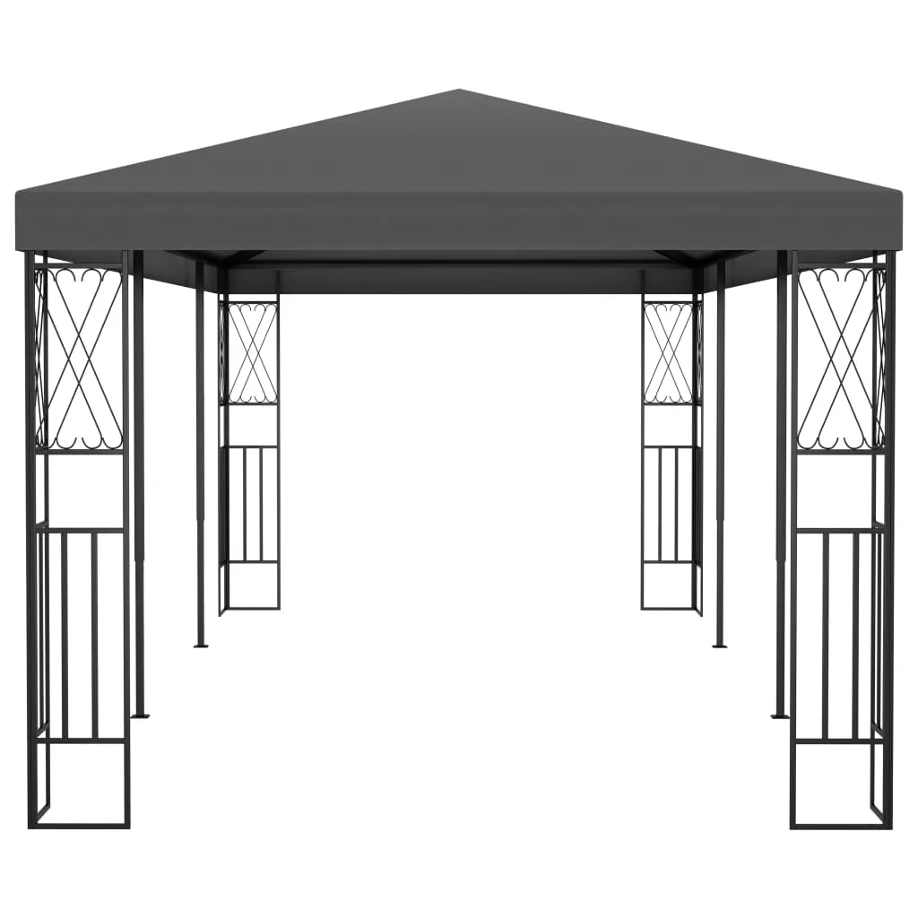 vidaXL Gazebo 3x6 m Anthracite Fabric