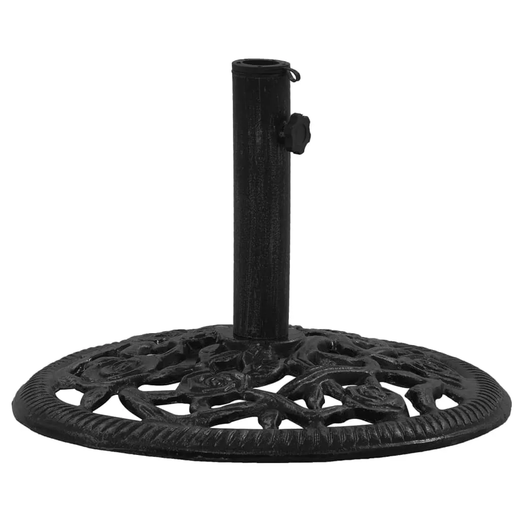 vidaXL Umbrella Base Black 48x48x33 cm Cast Iron