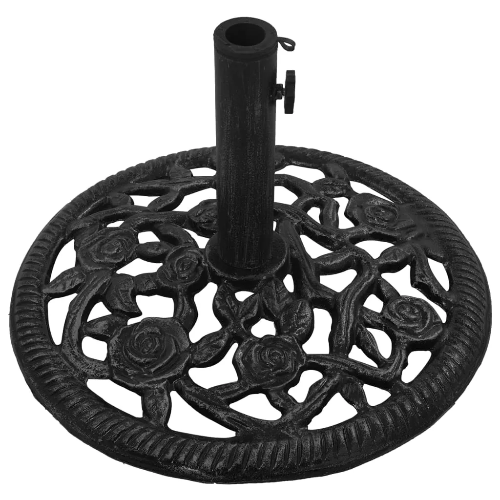 vidaXL Umbrella Base Black 48x48x33 cm Cast Iron