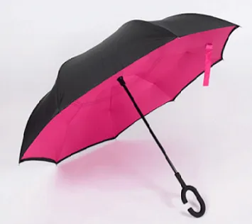 Windproof Hands-Free Inverted Umbrella