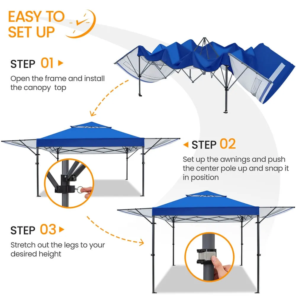 Yaheetech 10x17 Pop-up Gazebo Canopy