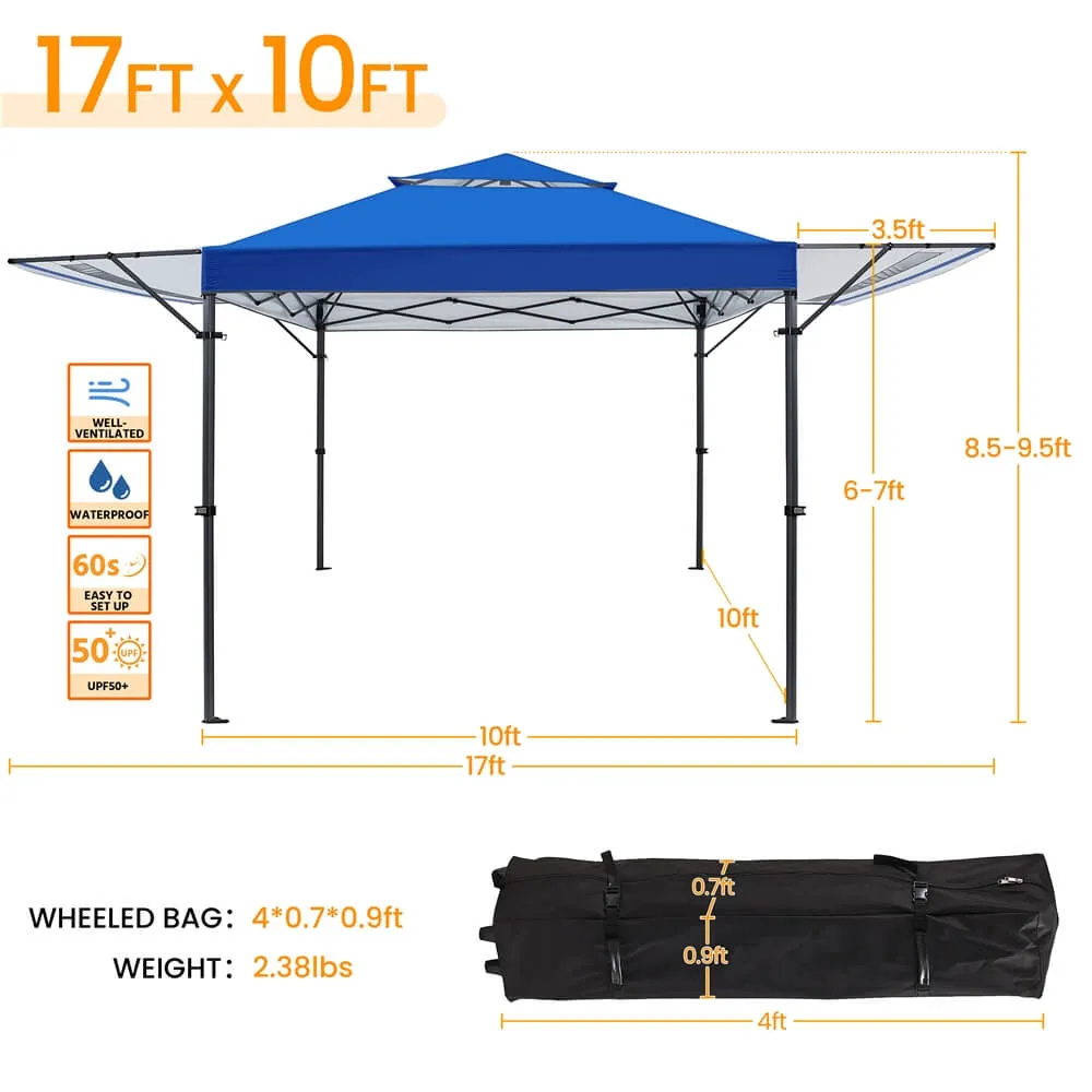 Yaheetech 10x17 Pop-up Gazebo Canopy